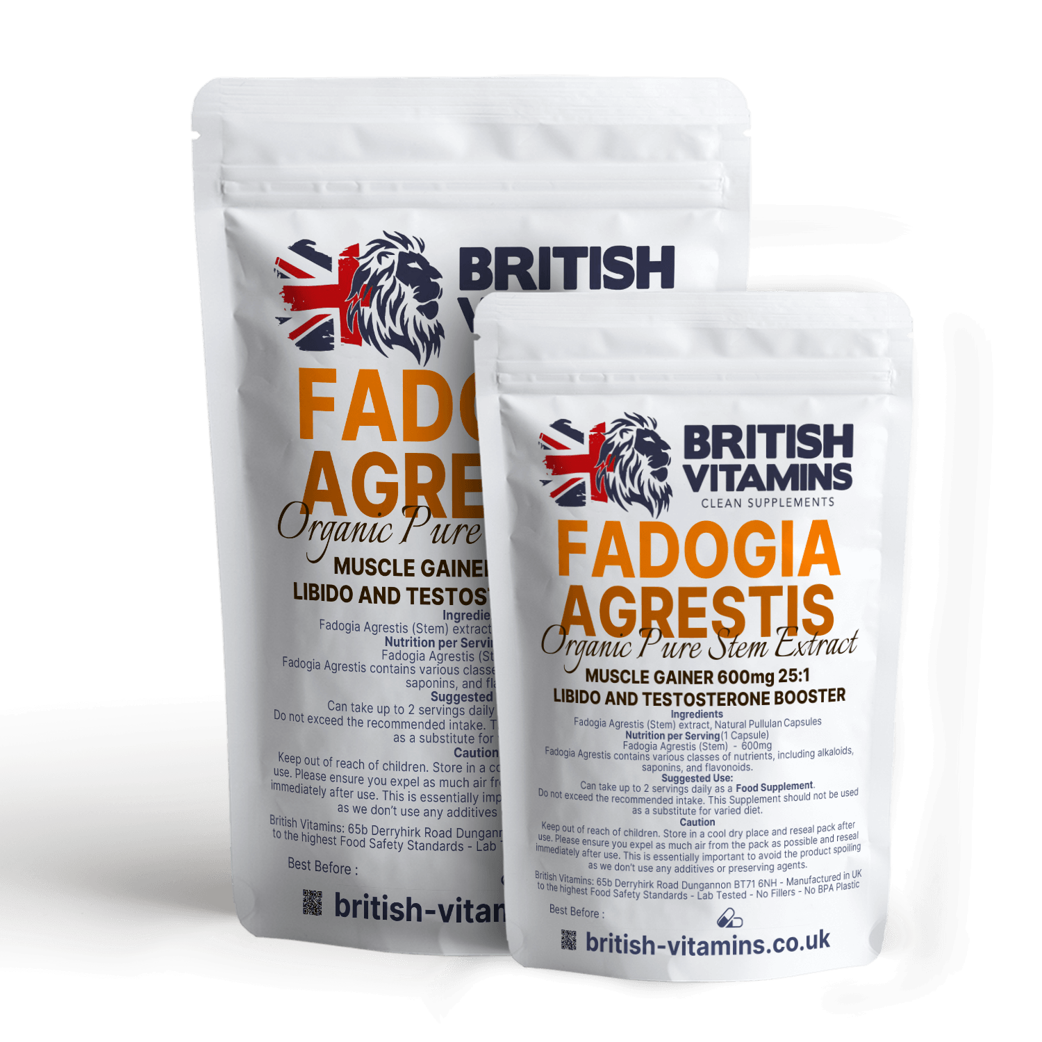 Fadogia Agrestis Extract Health & Beauty:Vitamins & Lifestyle Supplements:Sports Supplements:Protein Shakes & Bodybuilding British Vitamins 5 capsules  