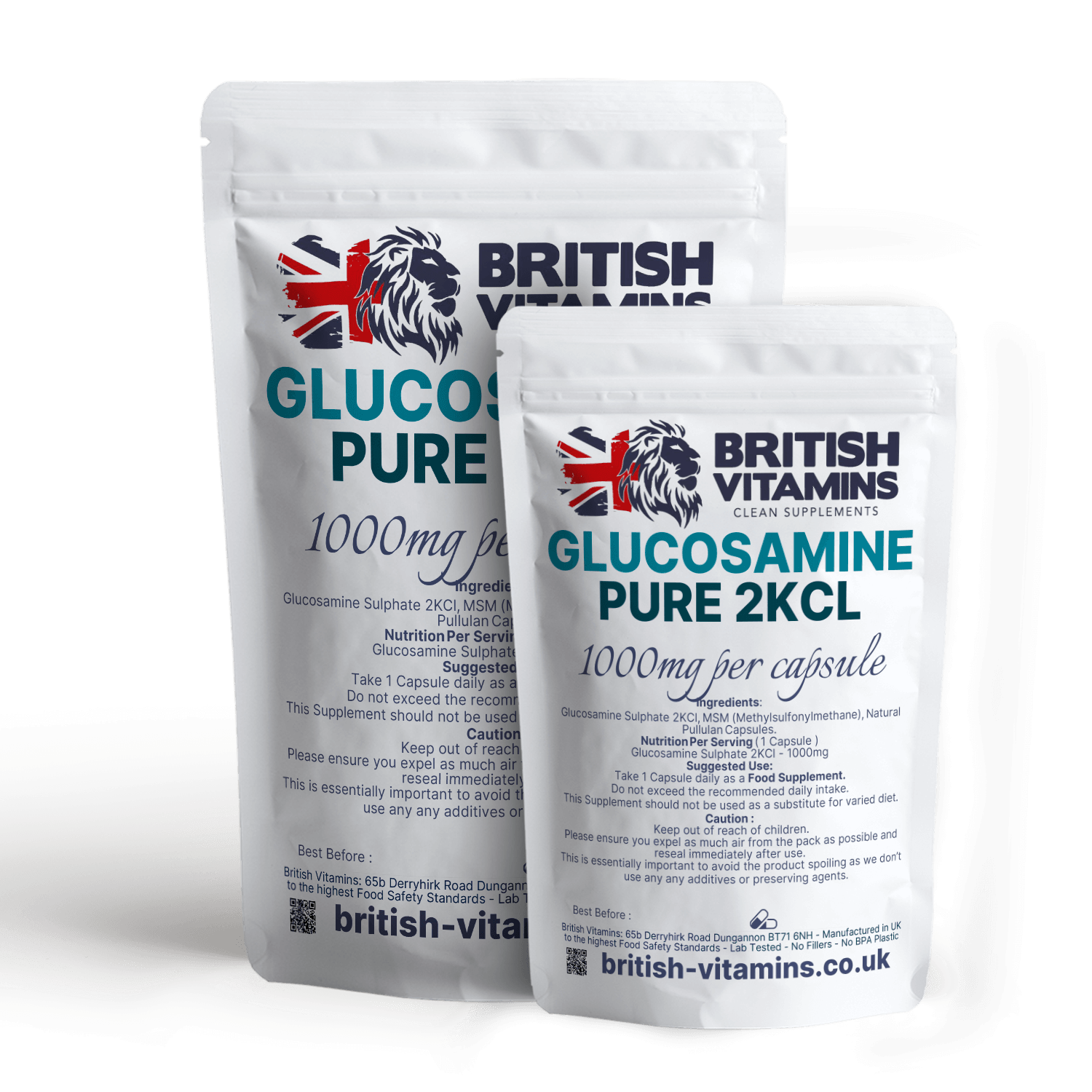 Glucosamine Sulphate 2KCL No Fillers 1000mg Health & Beauty:Vitamins & Lifestyle Supplements:Vitamins & Minerals British Vitamins 5 Capsules ( Sample )  