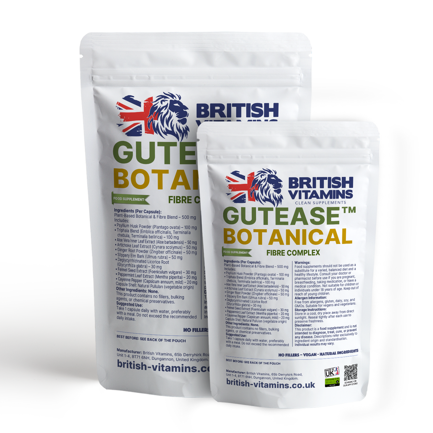 GutEase™ – Plant-Based Fibre Botanical Complex Health & Beauty:Vitamins & Lifestyle Supplements:Vitamins & Minerals British Vitamins