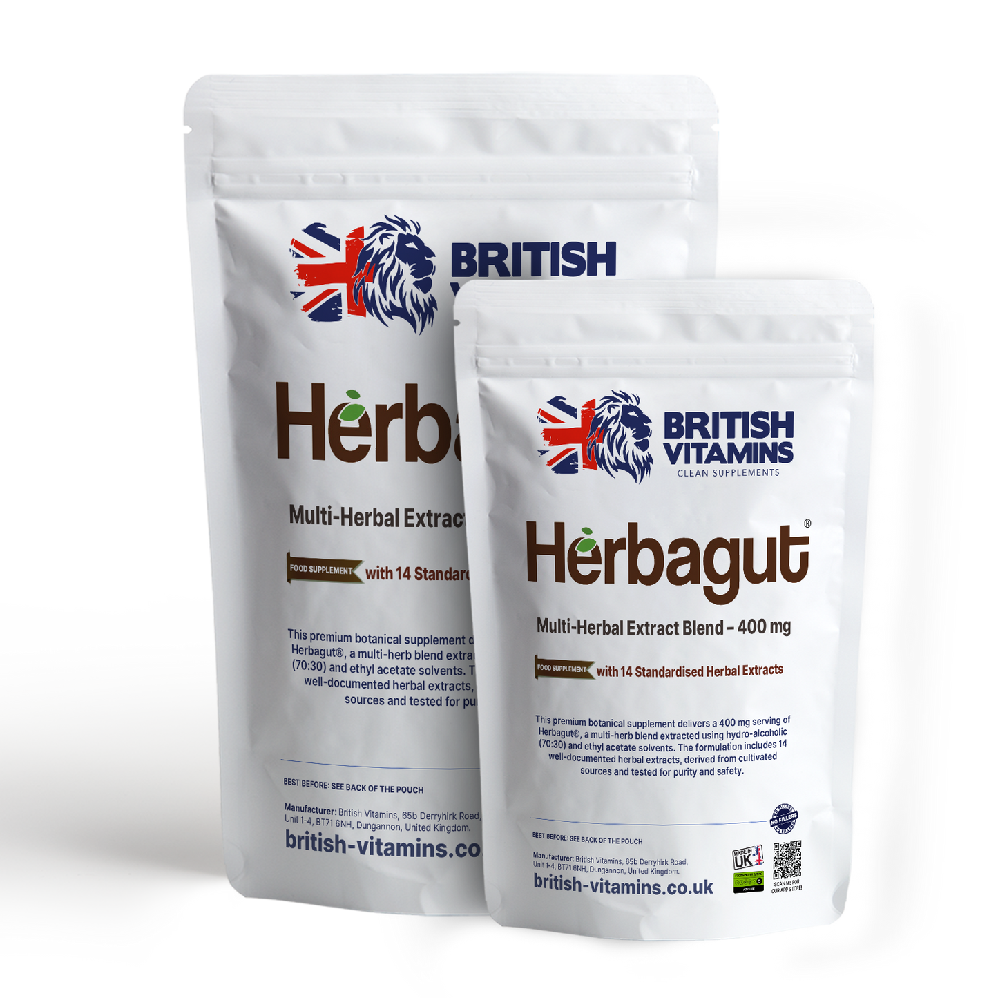 Herbagut® – Multi-Herbal Extract Blend – 400 mg British Vitamins