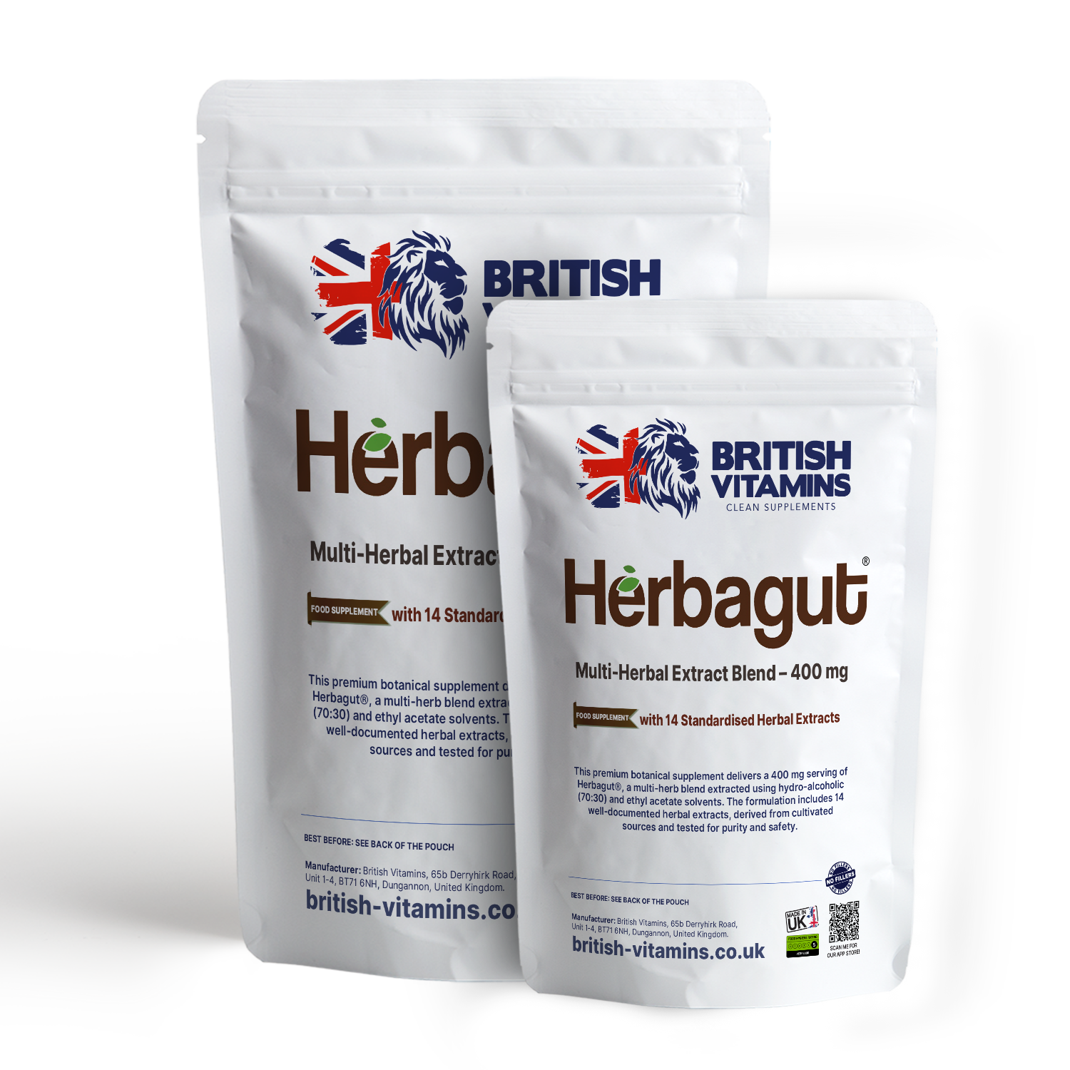 Herbagut® – Multi-Herbal Extract Blend – 400 mg British Vitamins