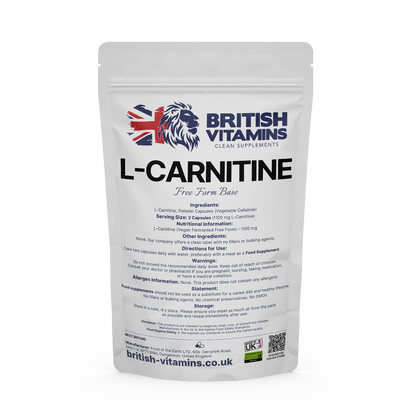L-Carnitine Health & Beauty:Vitamins & Lifestyle Supplements:Vitamins & Minerals British Vitamins 5 Capsules (Sample)  