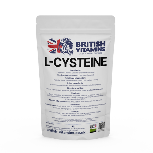 L-Cysteine Health & Beauty:Vitamins & Lifestyle Supplements:Vitamins & Minerals British Vitamins 5 Capsules (Sample)  