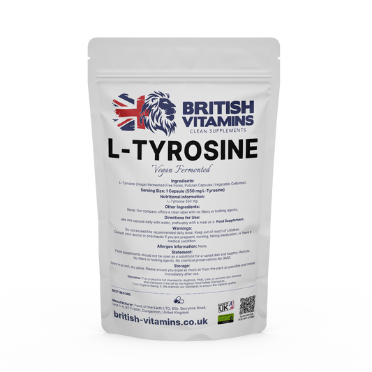 L-Tyrosine Food Supplement British Vitamins 5 capsules (sample)  