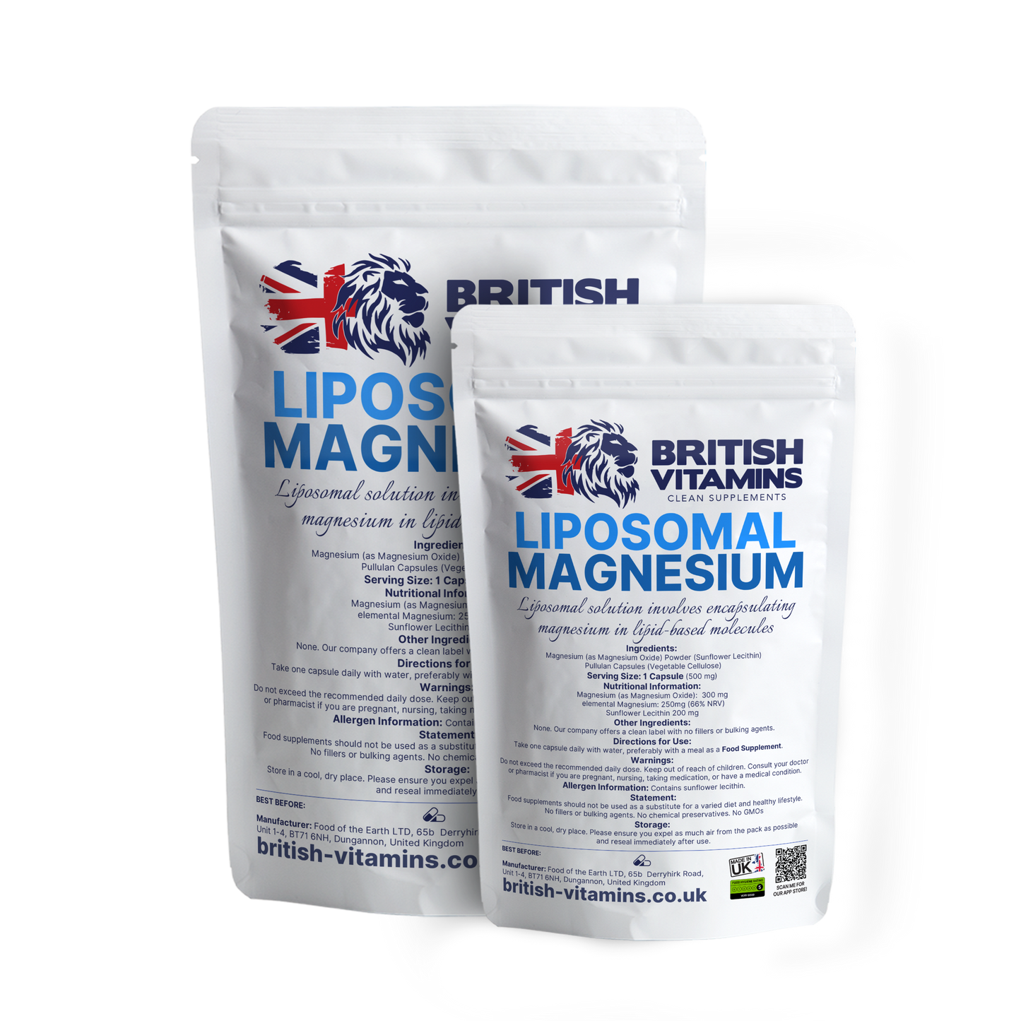 Liposomal Magnesium Health & Beauty:Vitamins & Lifestyle Supplements:Vitamins & Minerals British Vitamins   