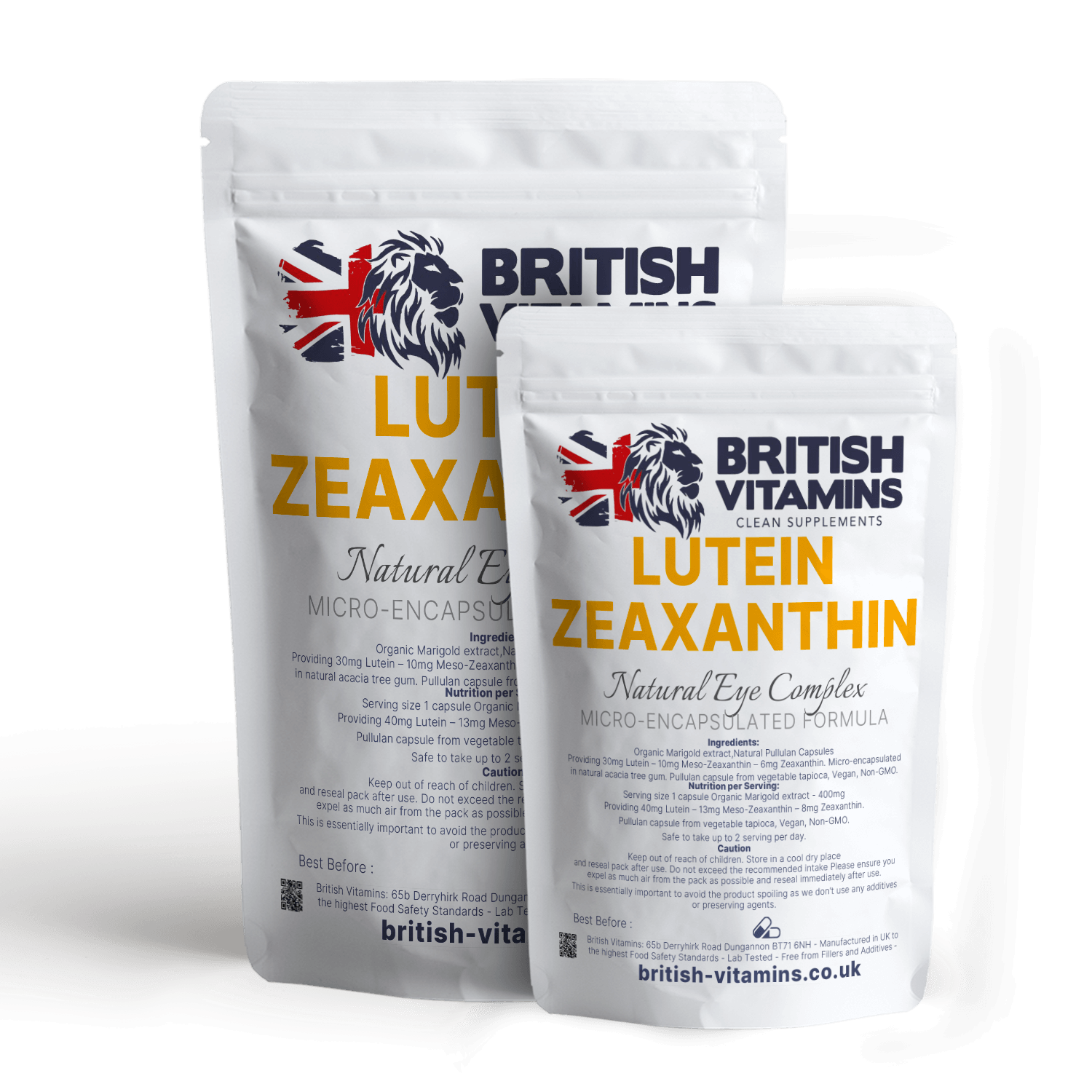 Lutein & Zeaxanthin Health & Beauty:Vitamins & Lifestyle Supplements:Vitamins & Minerals British Vitamins 30 Capsules  