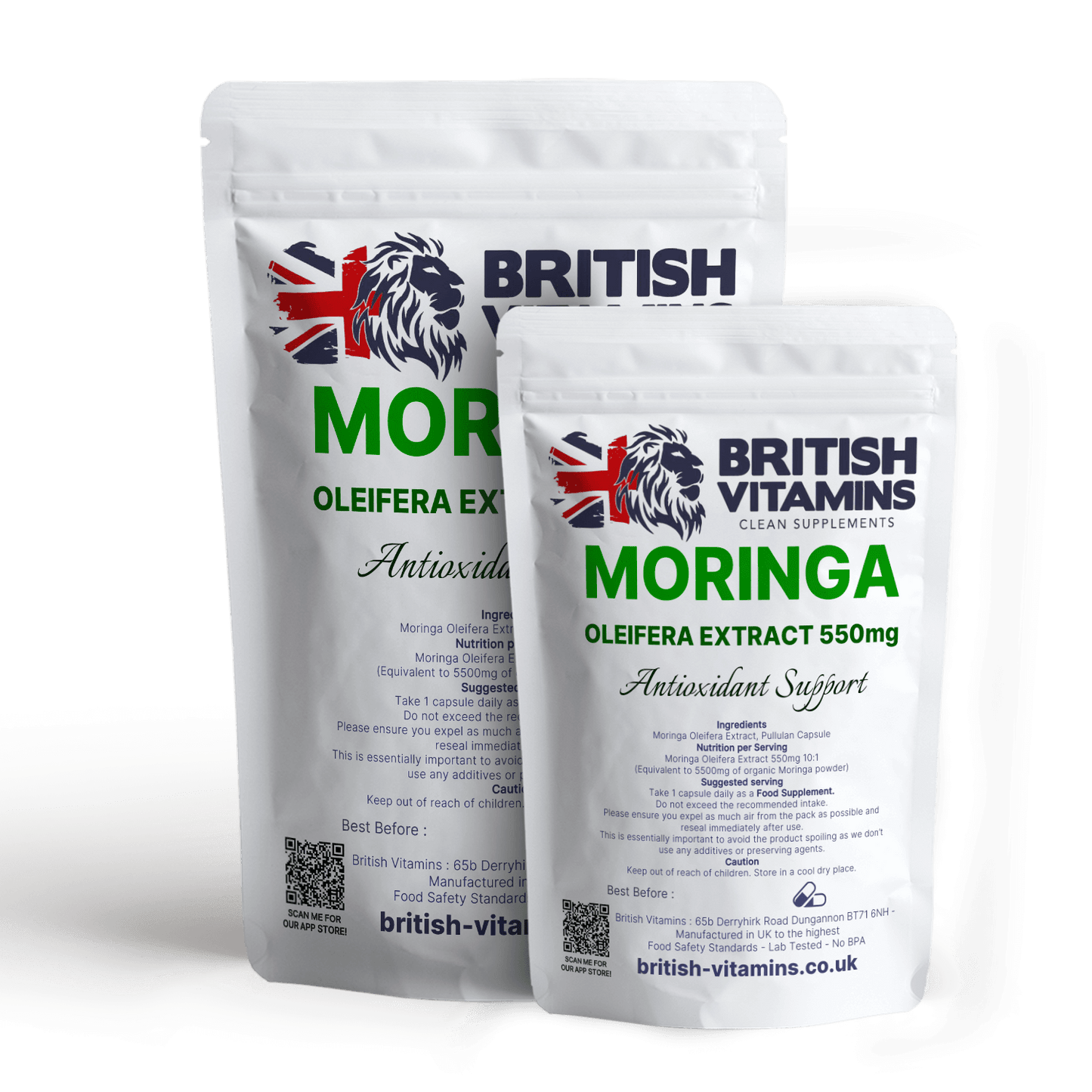 Moringa Olifera Leaf Extract 550mg 10:1 Extract Additive Free Health & Beauty:Vitamins & Lifestyle Supplements:Vitamins & Minerals British Vitamins 5 Capsules ( Sample )  