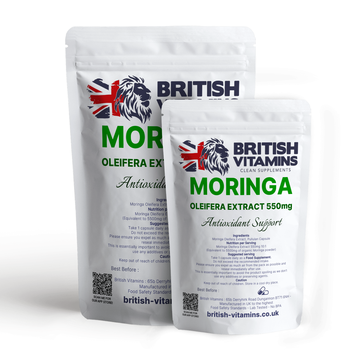 Moringa Olifera Leaf Extract 550mg 10:1 Extract Additive Free Health & Beauty:Vitamins & Lifestyle Supplements:Vitamins & Minerals British Vitamins 5 Capsules ( Sample )  