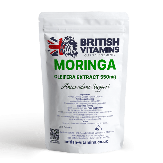 Moringa Olifera Leaf Extract 550mg 10:1 Extract Additive Free Health & Beauty:Vitamins & Lifestyle Supplements:Vitamins & Minerals British Vitamins   
