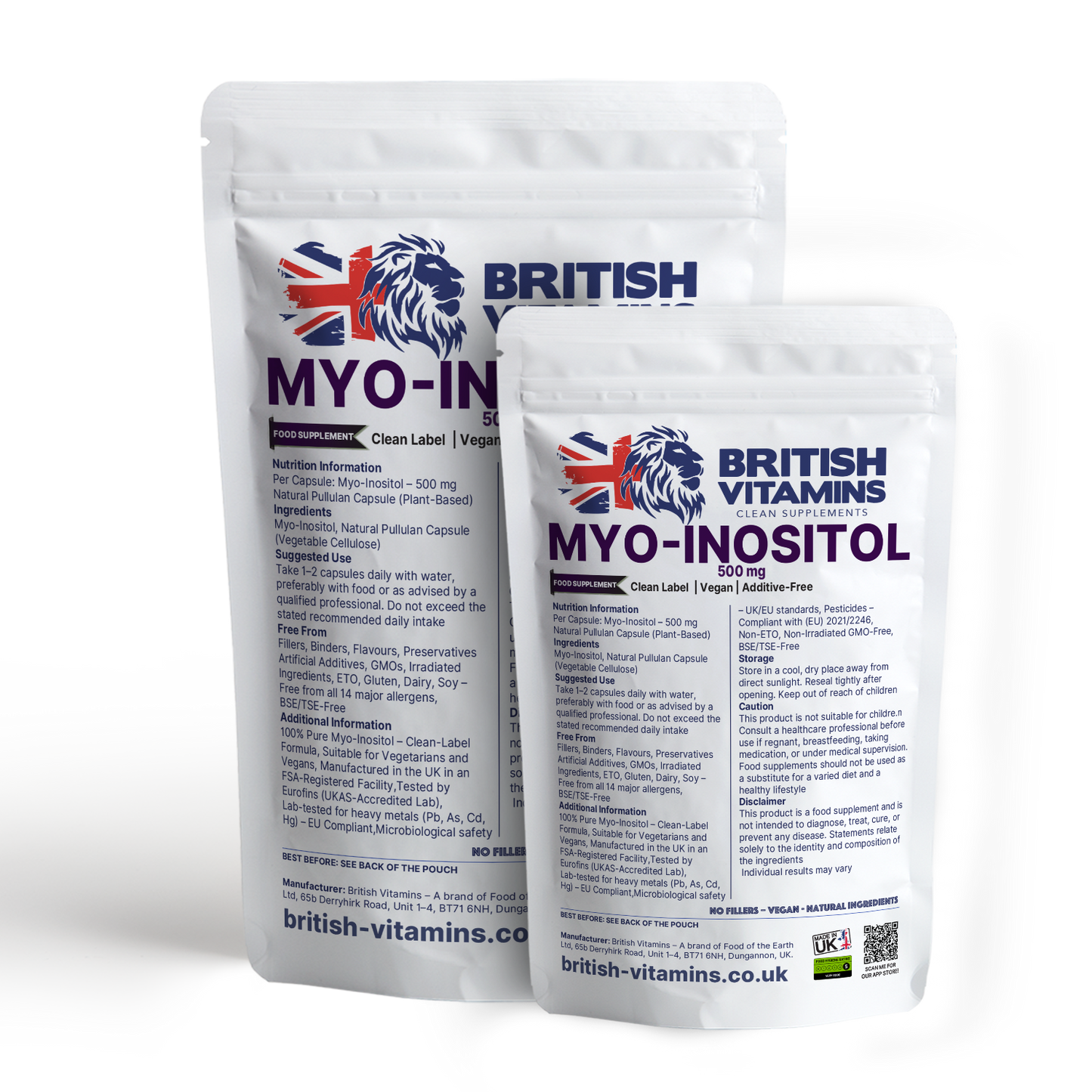 Myo-Inositol 500 mg British Vitamins