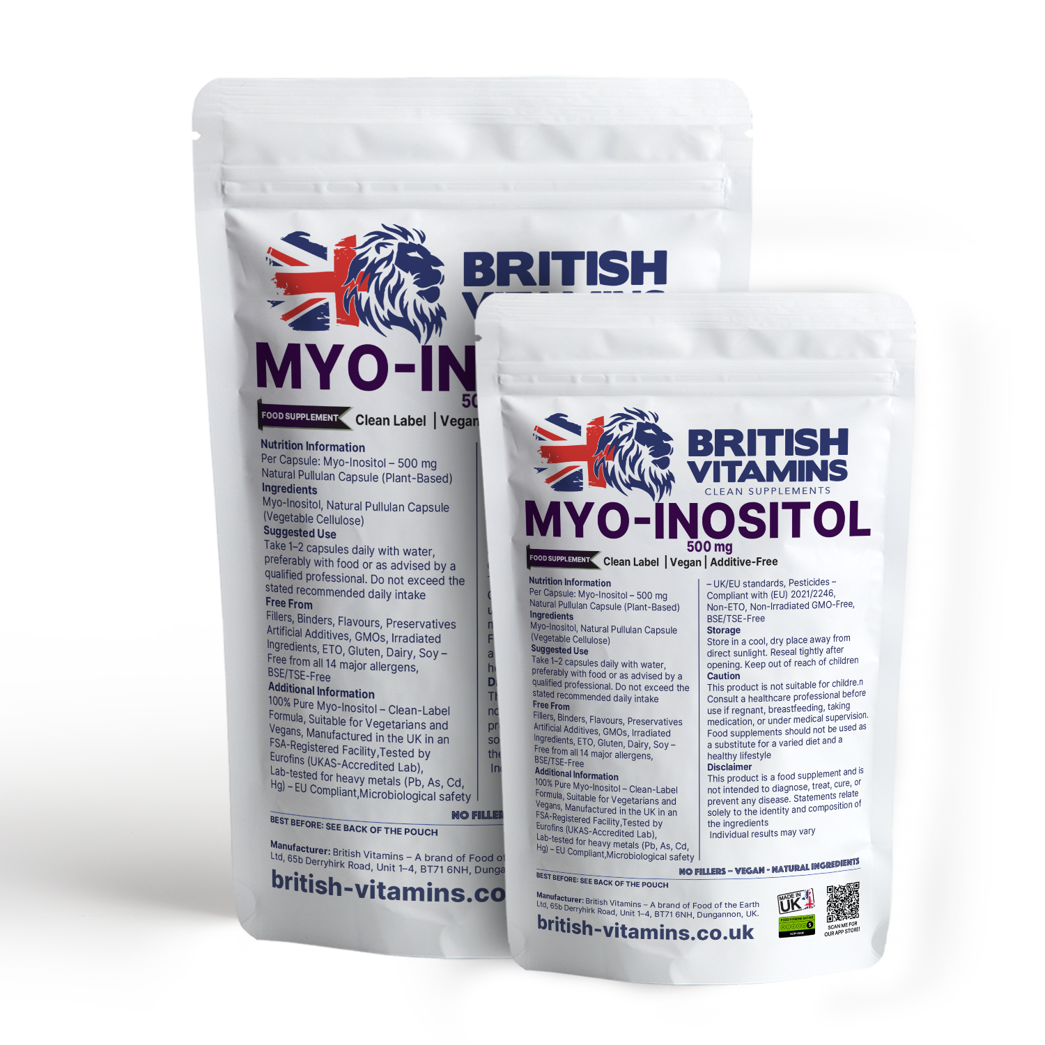 Myo-Inositol 500 mg British Vitamins