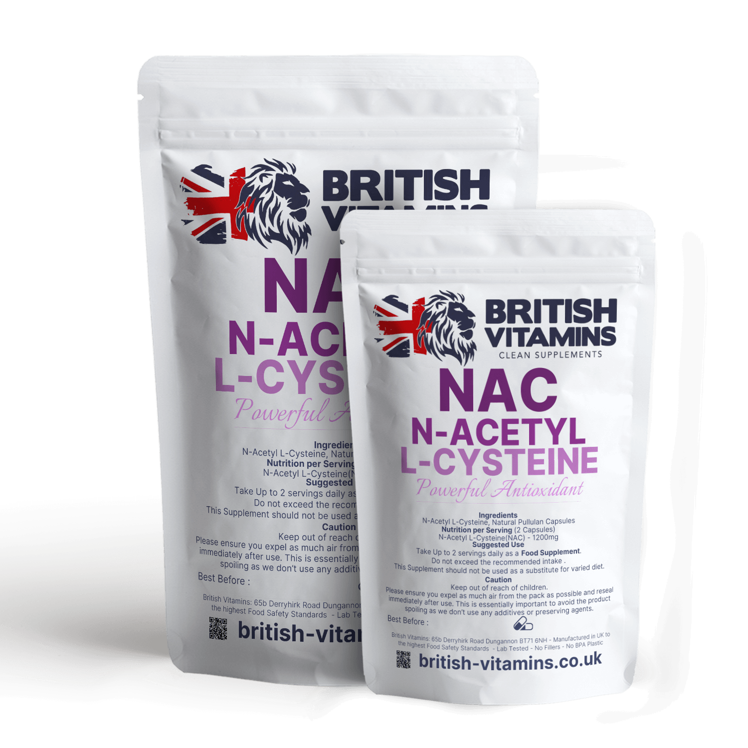 NAC N Acetyl Cysteine 1200mg serving Amino Acid Health & Beauty:Vitamins & Lifestyle Supplements:Vitamins & Minerals British Vitamins 30 Capsules ( Half Month supply )  