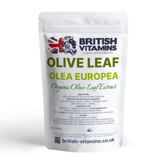 Olive Leaf Extract 40% active Oleuropein Health & Beauty:Vitamins & Lifestyle Supplements:Vitamins & Minerals British Vitamins   
