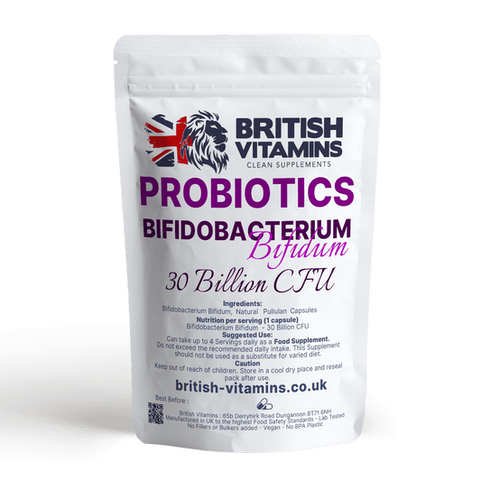Probiotics Bifidobacterium Bifidium 30 Billion CFU bacteria Health & Beauty:Vitamins & Lifestyle Supplements:Vitamins & Minerals British Vitamins   