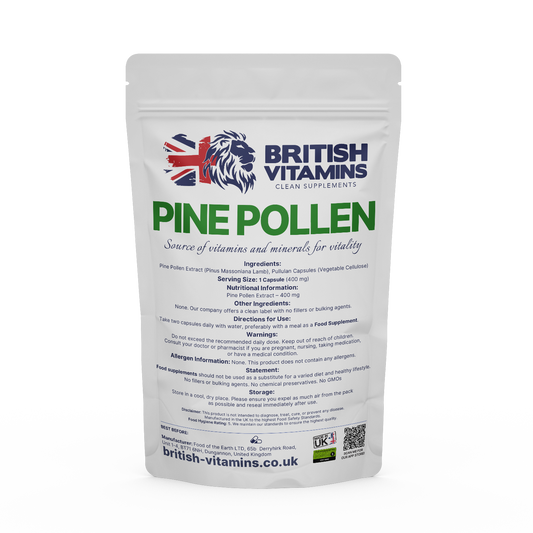 Pine Pollen Health & Beauty:Vitamins & Lifestyle Supplements:Vitamins & Minerals British Vitamins 5 Capsules (Sample)  