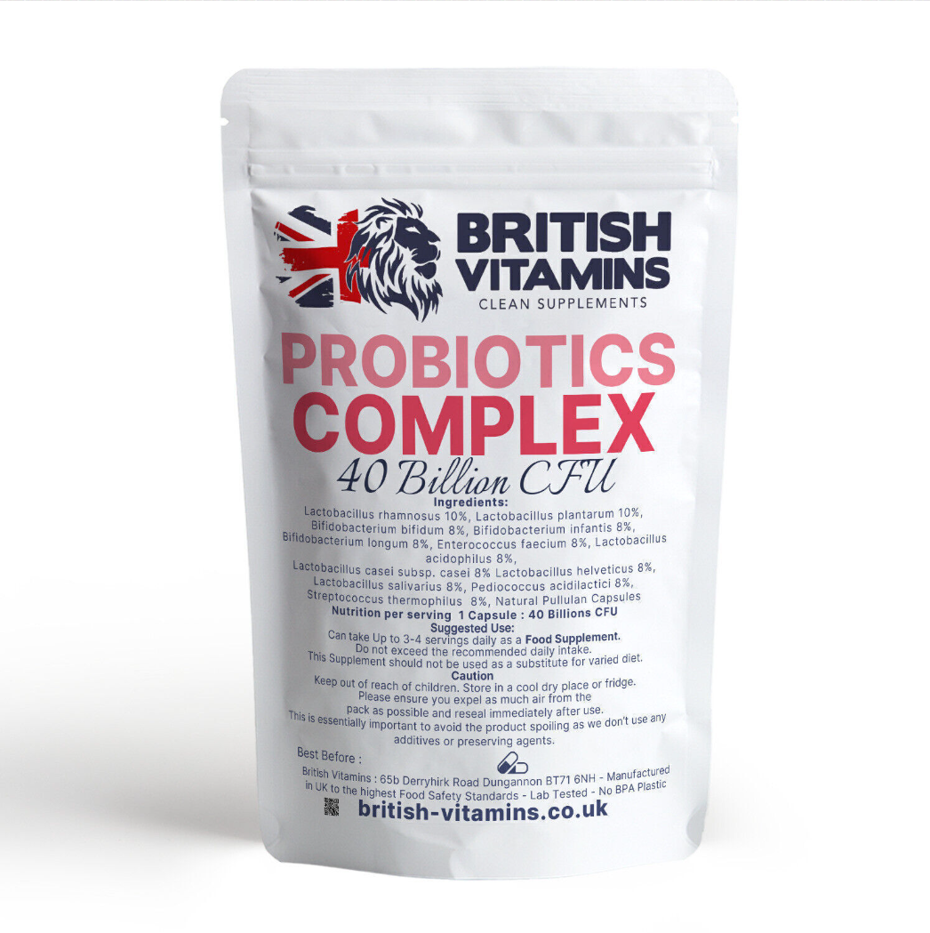 Probiotics COMPLEX Bio Culture 40 Billion CFU Health & Beauty:Vitamins & Lifestyle Supplements:Vitamins & Minerals British Vitamins 30 Capsules ( 1 Month )