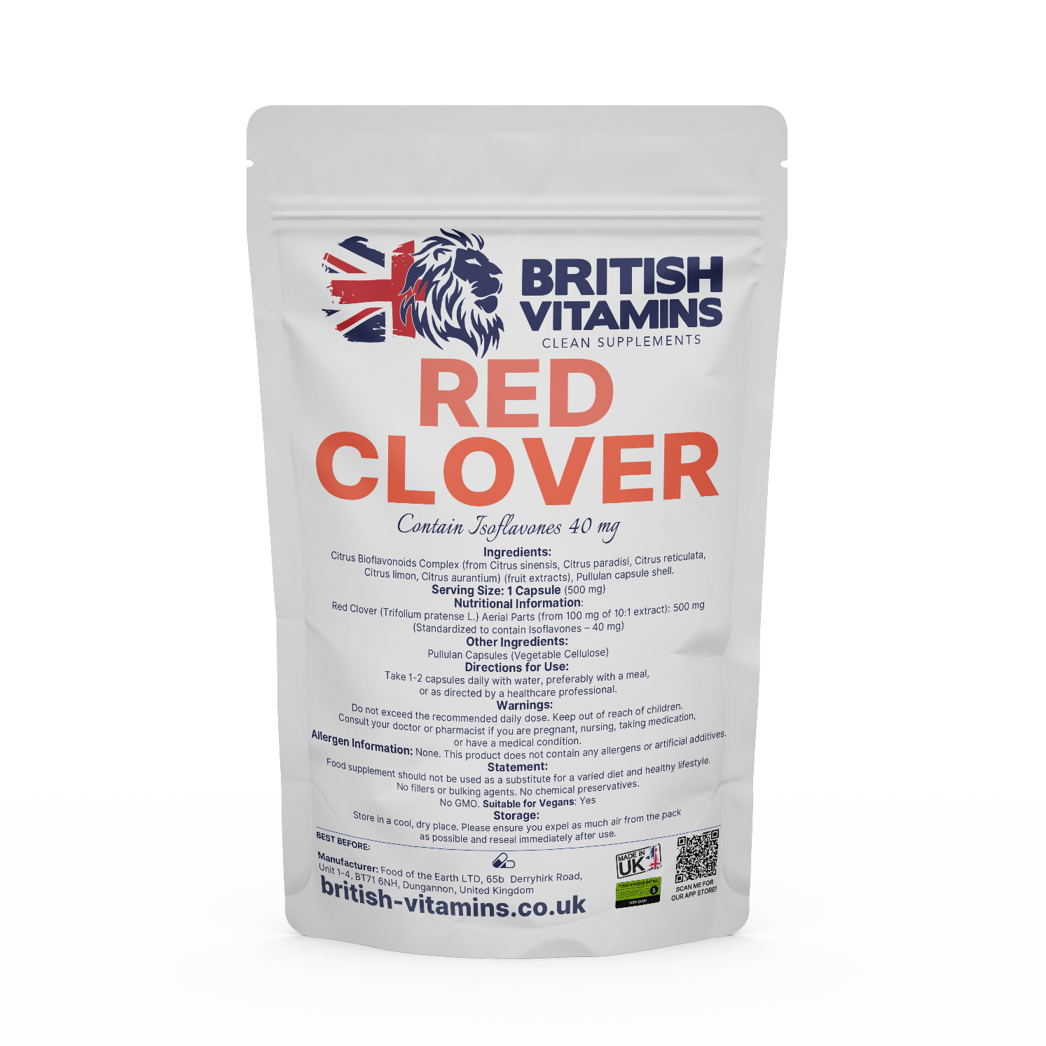 Red Clover Extract Health & Beauty:Vitamins & Lifestyle Supplements:Vitamins & Minerals British Vitamins   