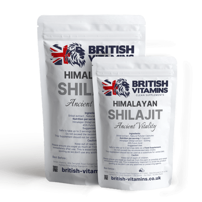 Shilajit capsules 520mg Detox Antioxidant British Vitamins 30 Capsules  