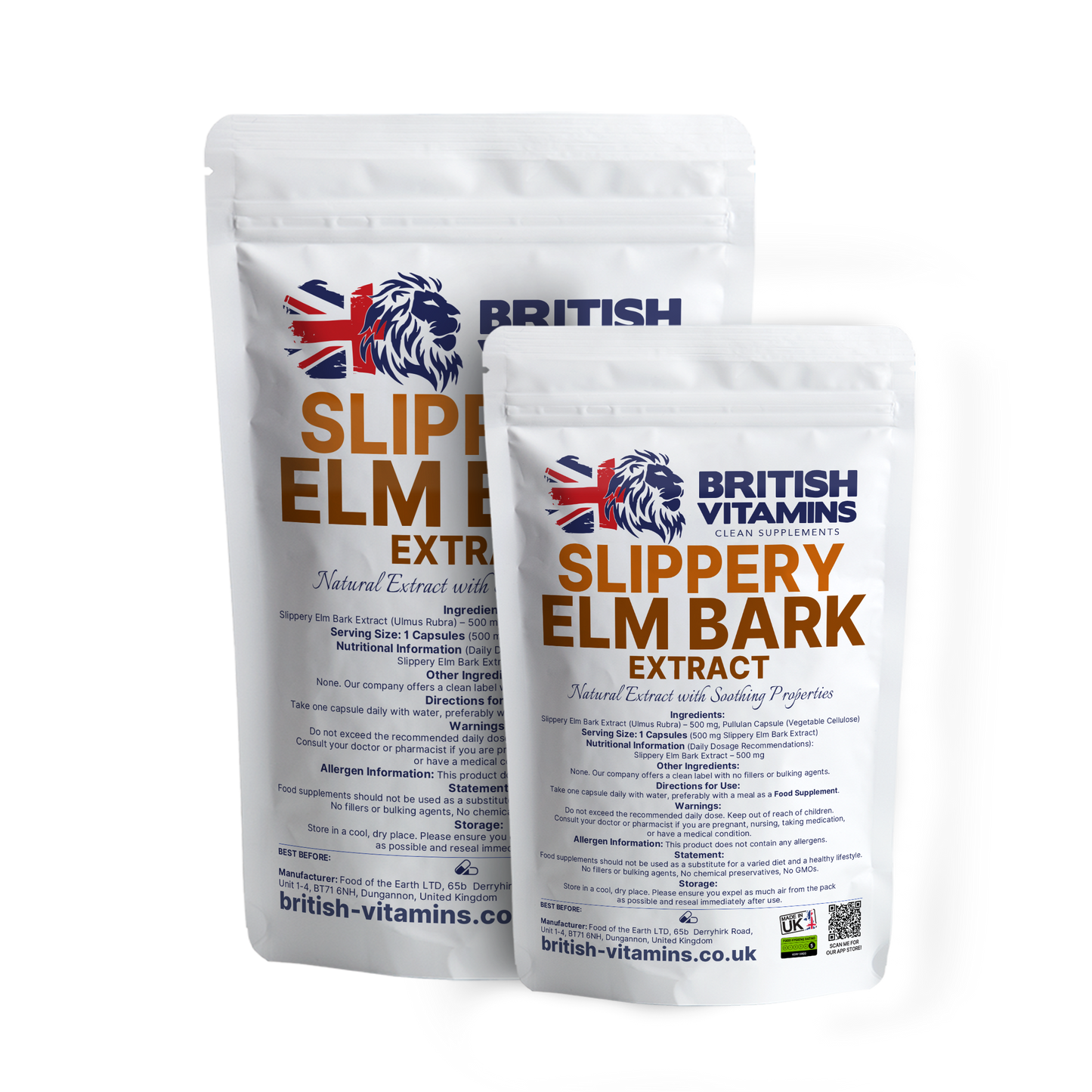 Slippery Elm Bark Extract Health & Beauty:Vitamins & Lifestyle Supplements:Vitamins & Minerals British Vitamins   