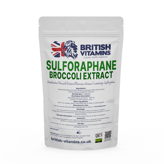 Sulfophane Broocoli Extract Health & Beauty:Vitamins & Lifestyle Supplements:Vitamins & Minerals British Vitamins 5 Capsules (Sample)  