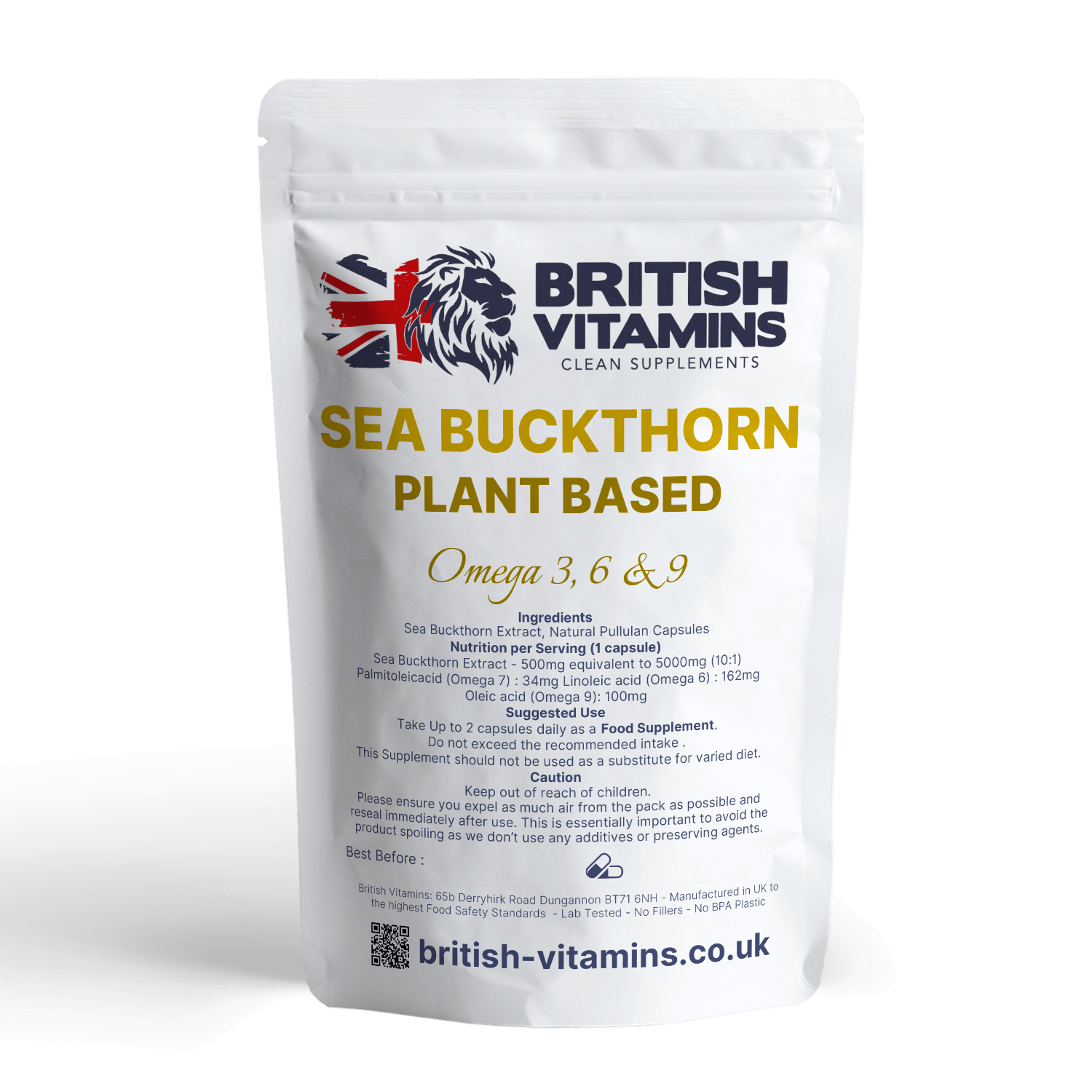 Sea Buckthorn 5000mg Plant Based Omega 3 6 9 & 7 Rich in Vitamins and Nutrients Health & Beauty:Vitamins & Lifestyle Supplements:Vitamins & Minerals British Vitamins   