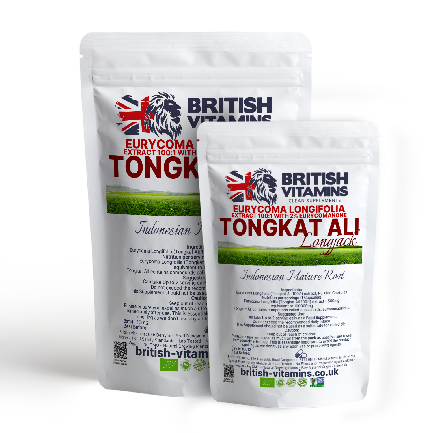 Tongkat Capsules 100:1 Root Extract Health & Beauty:Vitamins & Lifestyle Supplements:Vitamins & Minerals British Vitamins   
