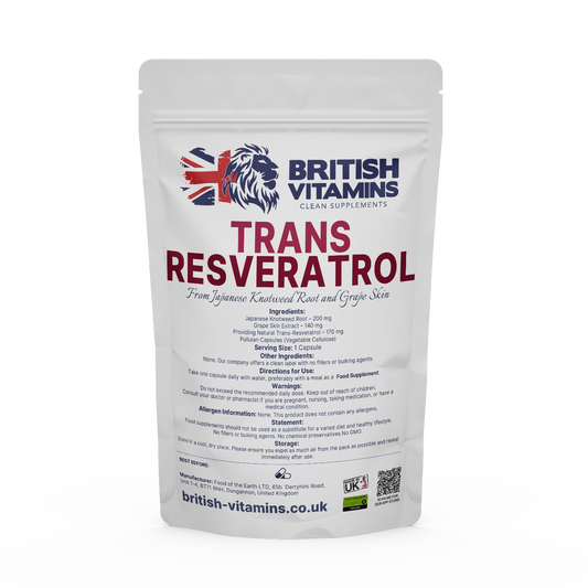 Trans Reservatrol Health & Beauty:Vitamins & Lifestyle Supplements:Vitamins & Minerals British Vitamins 5 Capsules (Sample)  