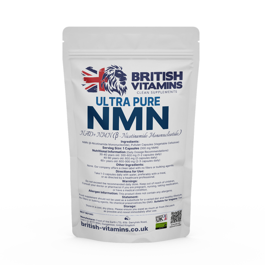 Ultra Pure - NMN Health & Beauty:Vitamins & Lifestyle Supplements:Vitamins & Minerals British Vitamins 5 Capsules (Sample)  