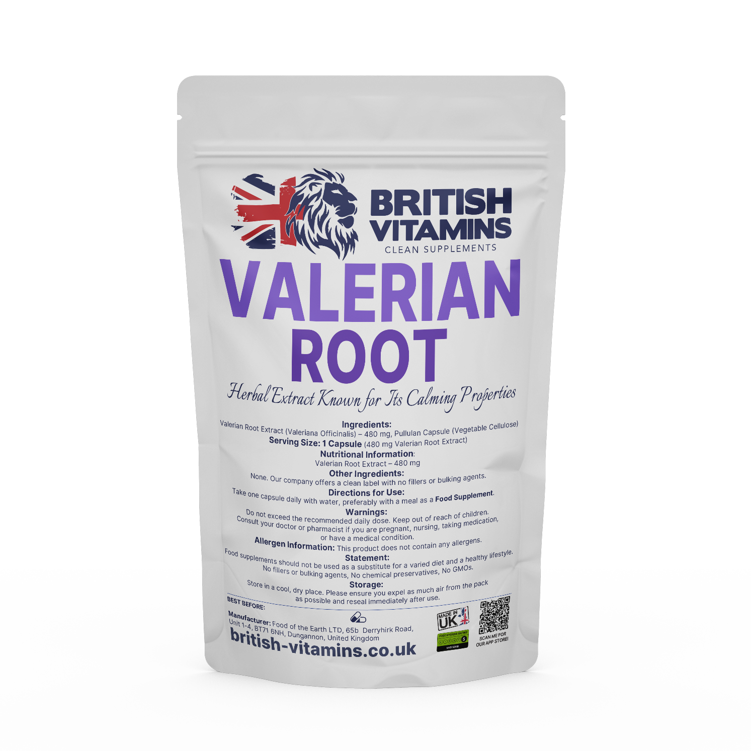 Valerian Root Extract Health & Beauty:Vitamins & Lifestyle Supplements:Vitamins & Minerals British Vitamins 5 Capsules ( Sample )  