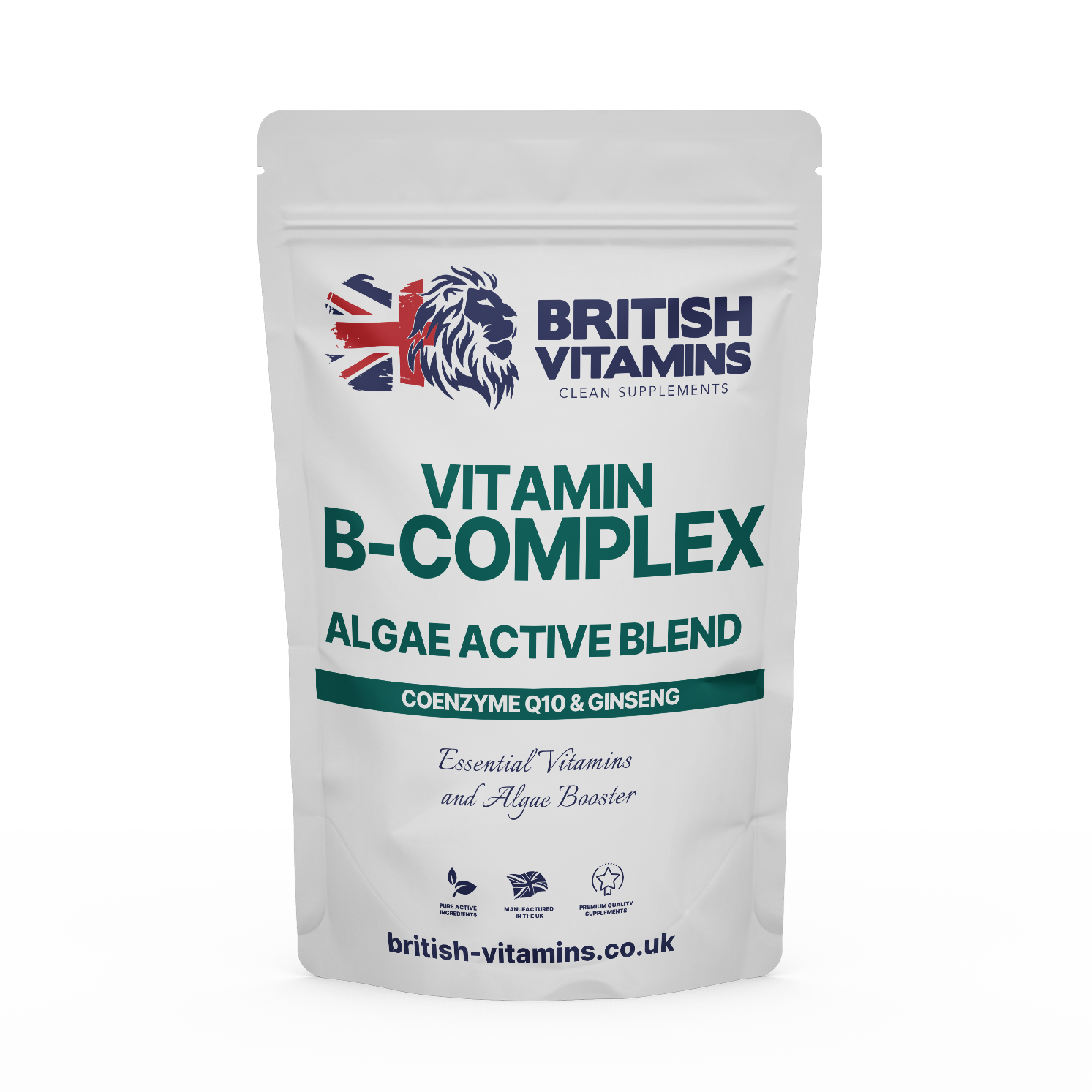 Vitamin B complex, Q10, Algae, Ginseng Complex Health & Beauty:Vitamins & Lifestyle Supplements:Vitamins & Minerals British Vitamins 5 Capsules (Sample)  