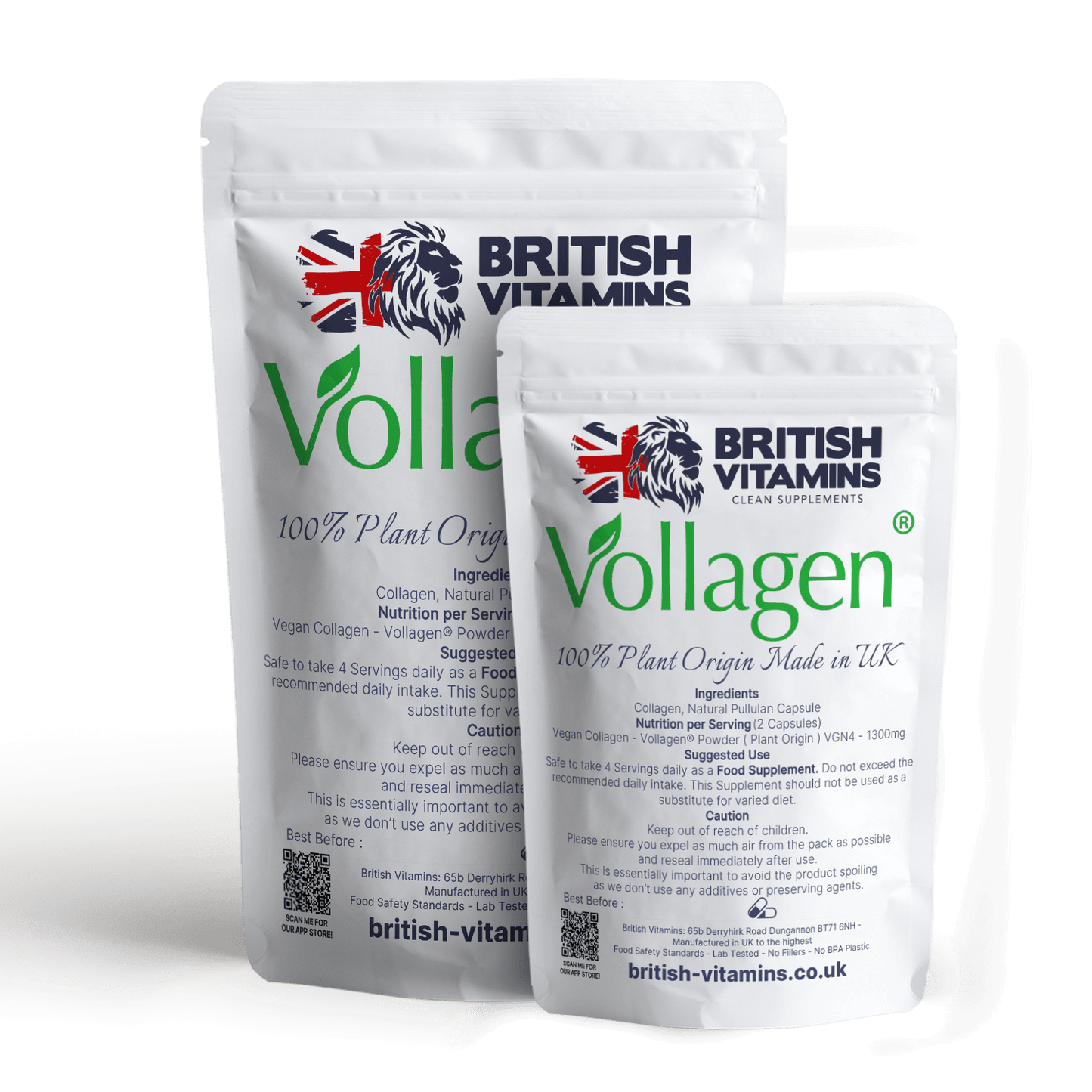 Vollagen - Plant Vegan Collagen Made in Britain Health & Beauty:Vitamins & Lifestyle Supplements:Vitamins & Minerals British Vitamins   