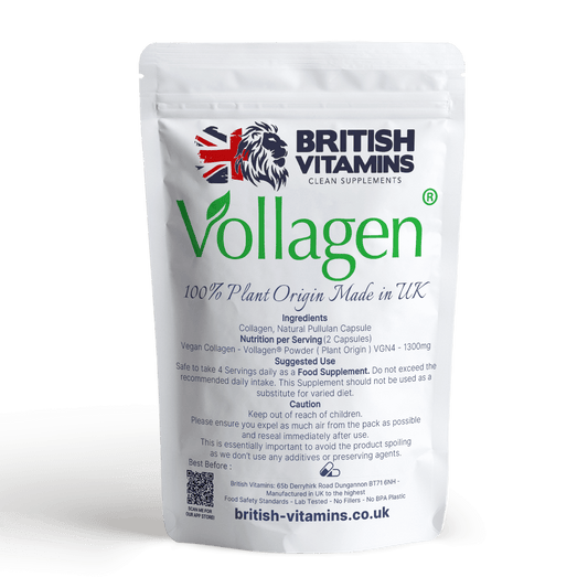 Vollagen - Plant Vegan Collagen Made in Britain Health & Beauty:Vitamins & Lifestyle Supplements:Vitamins & Minerals British Vitamins 5 Capsules ( Sample )  