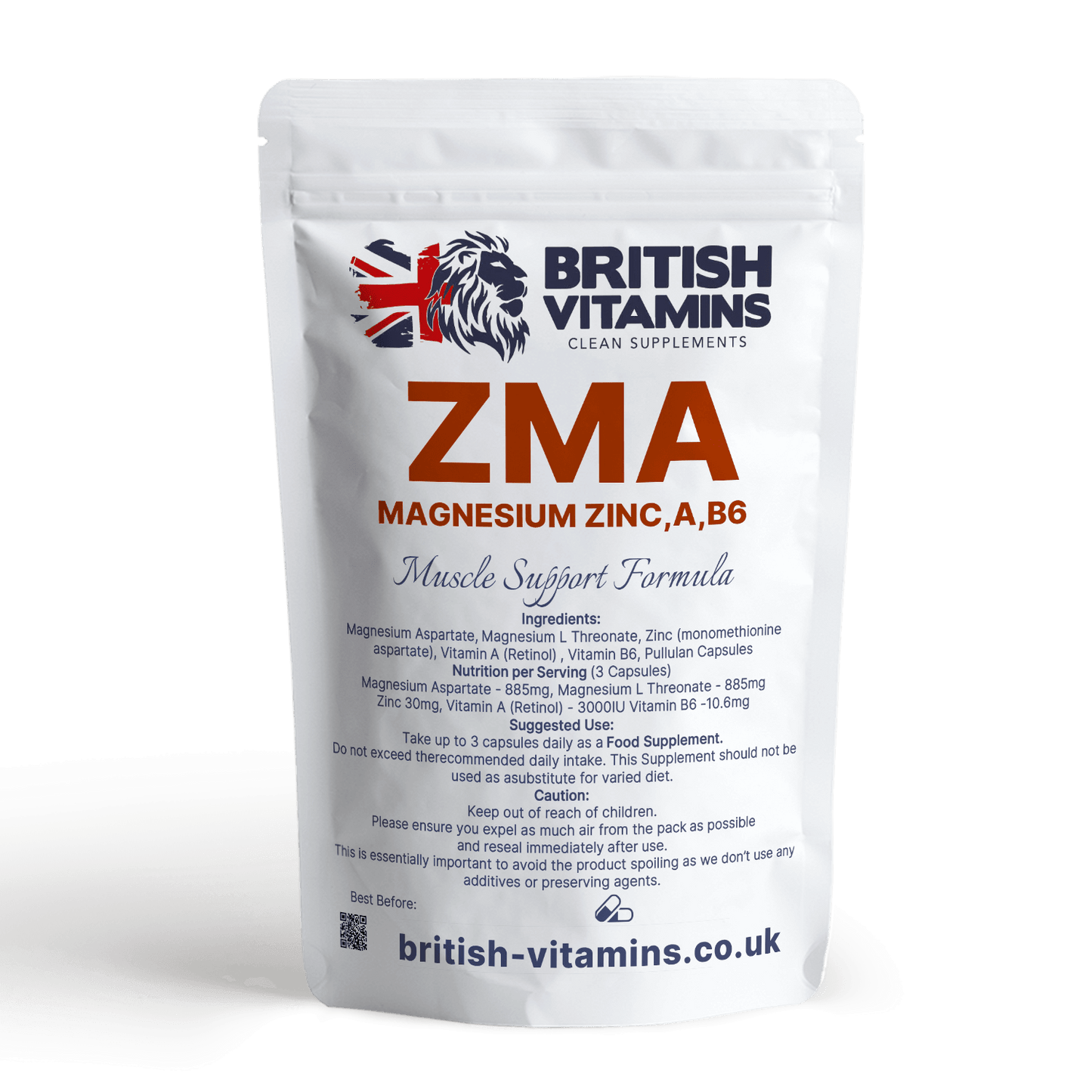 ZMA B6  Zinc + Two Forms Magnesium L Threonate Vitamin A Magnesium Aspartate Health & Beauty:Vitamins & Lifestyle Supplements:Sports Supplements:Protein Shakes & Bodybuilding British Vitamins   