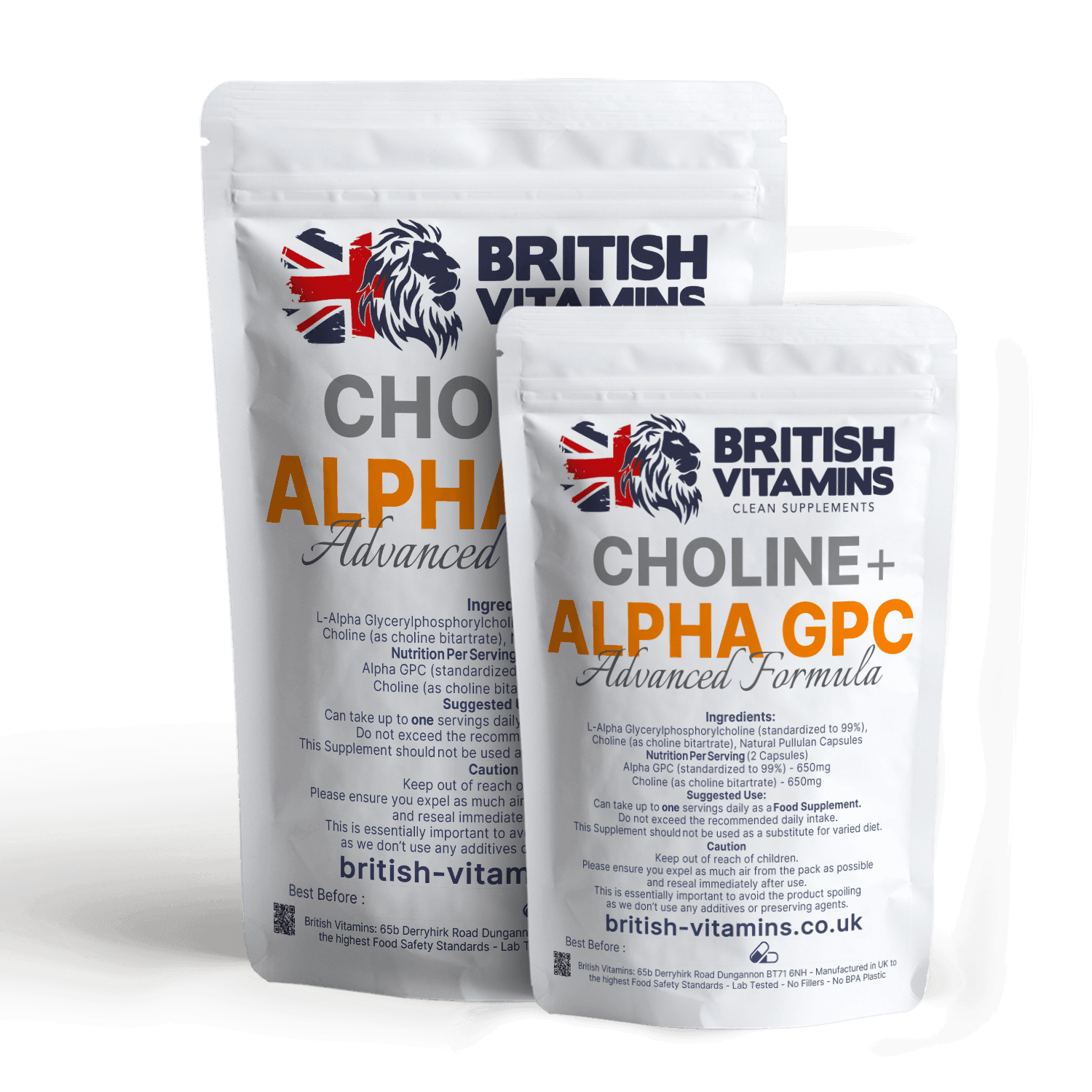 Alpha 650mg GPC 99.9% with Choline Health & Beauty:Vitamins & Lifestyle Supplements:Vitamins & Minerals British Vitamins   
