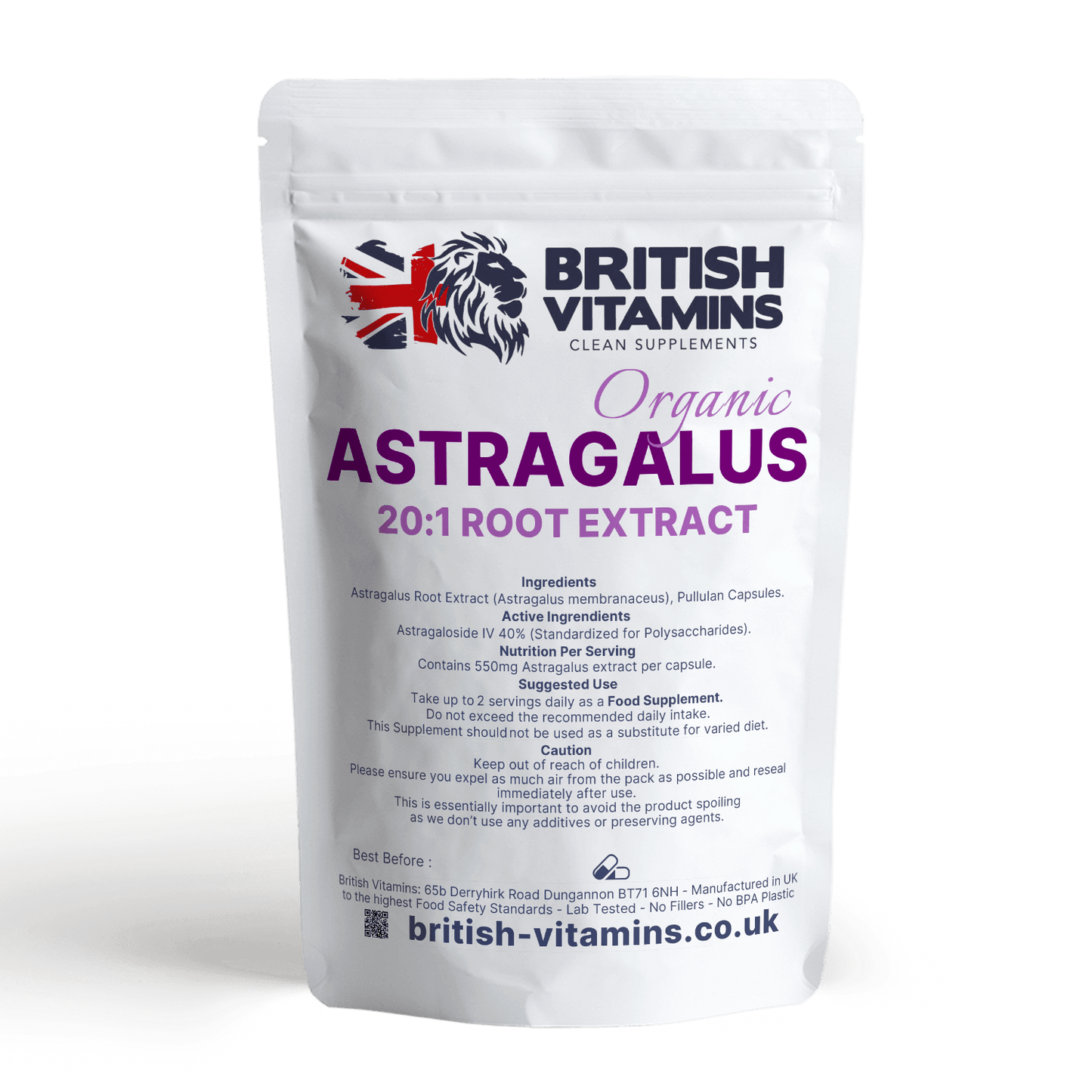 Astragalus Root extract capsules Health & Beauty:Vitamins & Lifestyle Supplements:Vitamins & Minerals British Vitamins 5 Capsules ( Sample )  