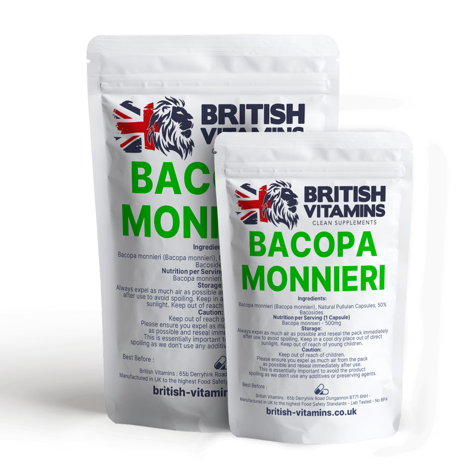 Bacopa Monnieri Capsule Extract High Strength Memory 50% Bacosides No Fillers Health & Beauty:Vitamins & Lifestyle Supplements:Vitamins & Minerals British Vitamins   
