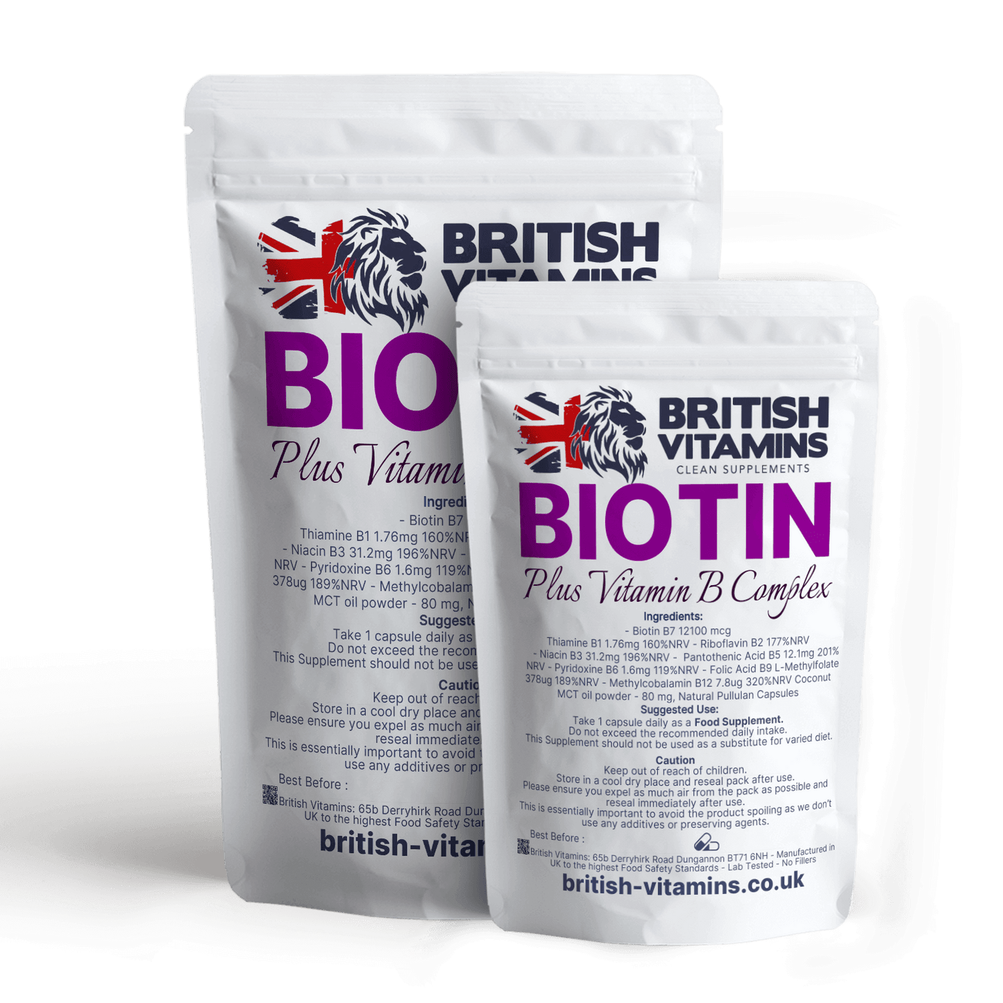 Biotin + Vitamin B Complex Health & Beauty:Vitamins & Lifestyle Supplements:Vitamins & Minerals British Vitamins   