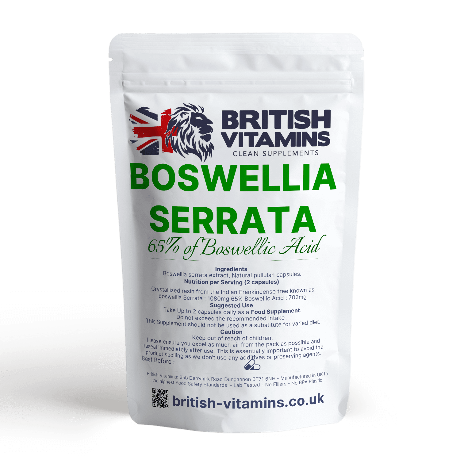 Boswellia Serrata Resin Extract 65% Boswellic-Acid Health & Beauty:Vitamins & Lifestyle Supplements:Vitamins & Minerals British Vitamins 5 Capsules ( Sample )  