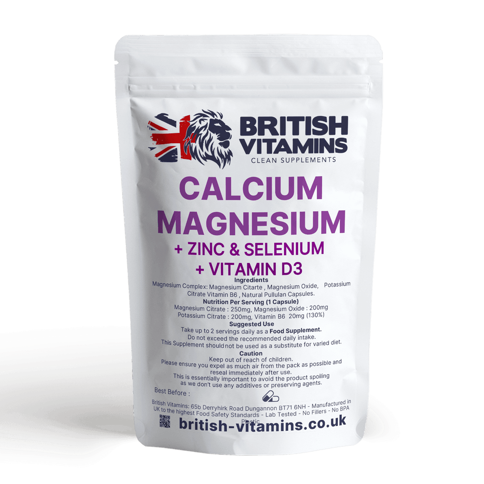 British Vitamins Calcium Magnesium Zinc & Vitamin D3 Selenium Supplement