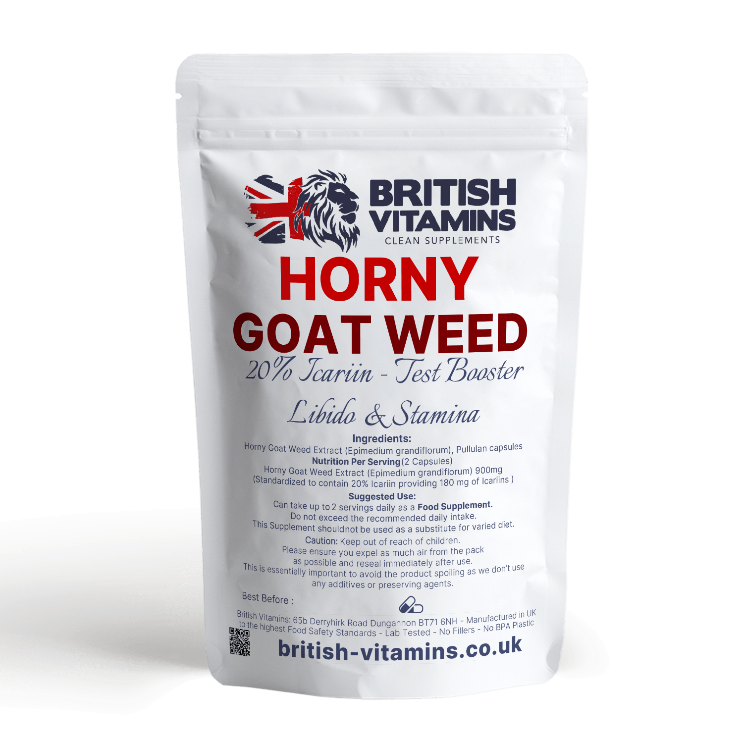 Horny Goat Weed Capsules Health & Beauty:Vitamins & Lifestyle Supplements:Sports Supplements:Protein Shakes & Bodybuilding British Vitamins   