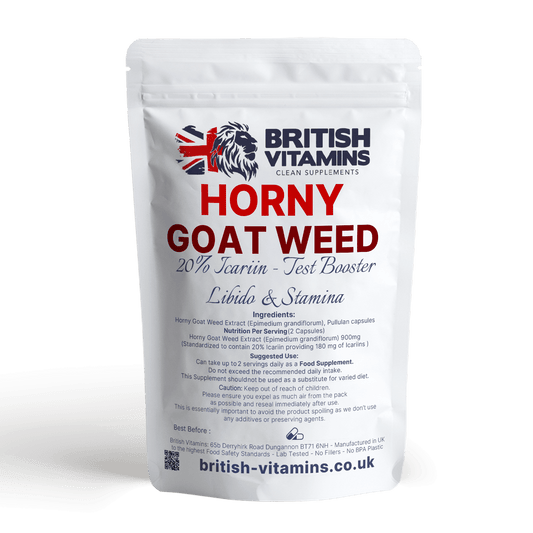 Horny Goat Weed Capsules Health & Beauty:Vitamins & Lifestyle Supplements:Sports Supplements:Protein Shakes & Bodybuilding British Vitamins   