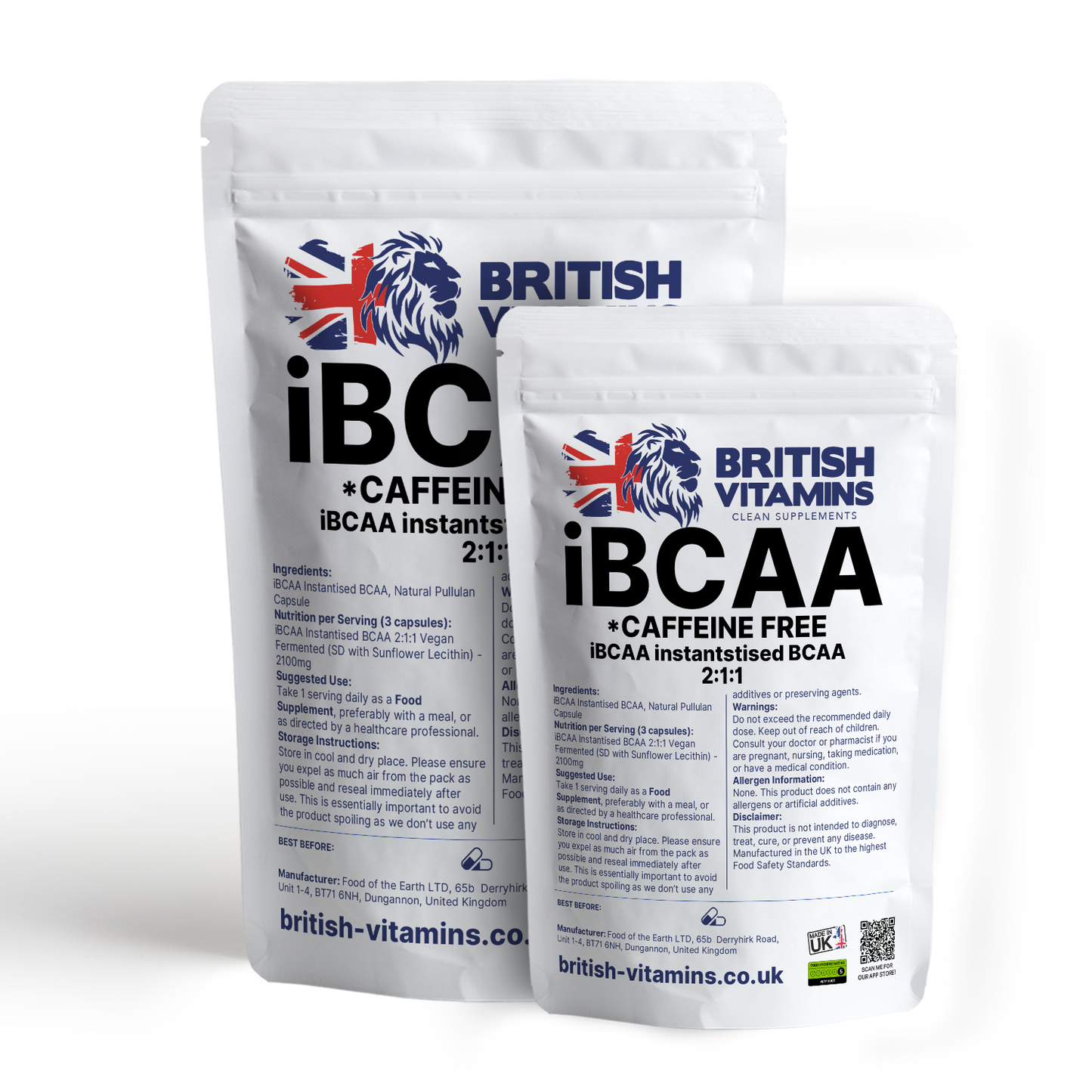 iBCAA CAFFEINE 2:1:1 2100mg Health & Beauty:Vitamins & Lifestyle Supplements:Vitamins & Minerals British Vitamins