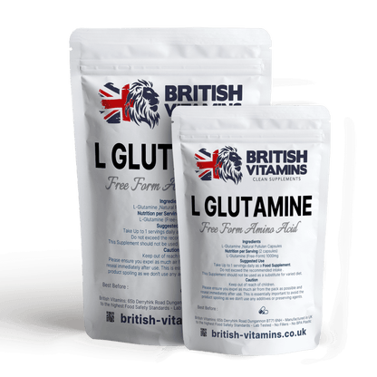 L-Glutamine 1700 Free Form L Glutamine Amino Acid, Capsules Health & Beauty:Vitamins & Lifestyle Supplements:Vitamins & Minerals British Vitamins 120 Capsules  