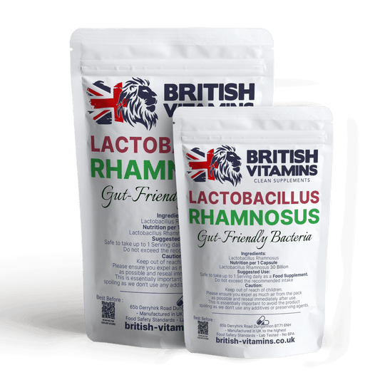 Lactobacillus Rhamnosus 30 Billion CFU bacteria Health & Beauty:Vitamins & Lifestyle Supplements:Vitamins & Minerals British Vitamins 60 Capsules  