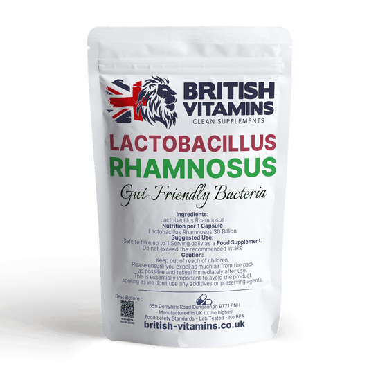 Lactobacillus Rhamnosus 30 Billion CFU Vegan Food Supplement British Vitamins 60 Capsules  