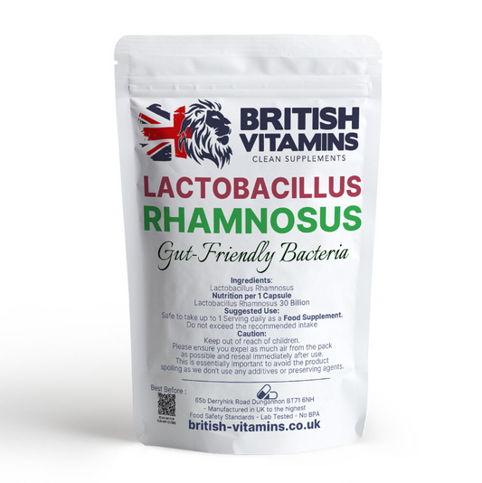 Lactobacillus Rhamnosus 30 Billion CFU bacteria Health & Beauty:Vitamins & Lifestyle Supplements:Vitamins & Minerals British Vitamins 60 Capsules