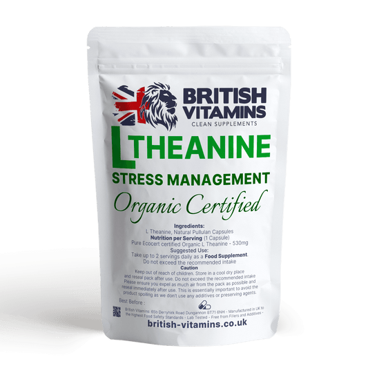 L Theanine 530mg Capsules Supplements No Fillers Health & Beauty:Vitamins & Lifestyle Supplements:Vitamins & Minerals British Vitamins   