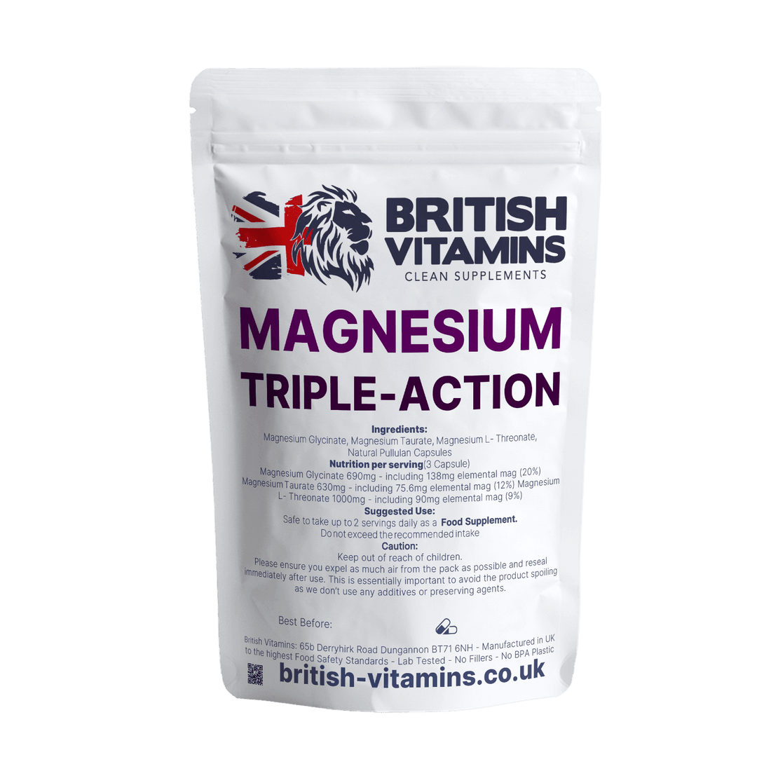 British Vitamins Magnesium Triple Complex