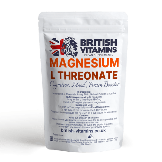 Magnesium L Threonate 900mg 9% elemental magnesium Health & Beauty:Vitamins & Lifestyle Supplements:Vitamins & Minerals British Vitamins   