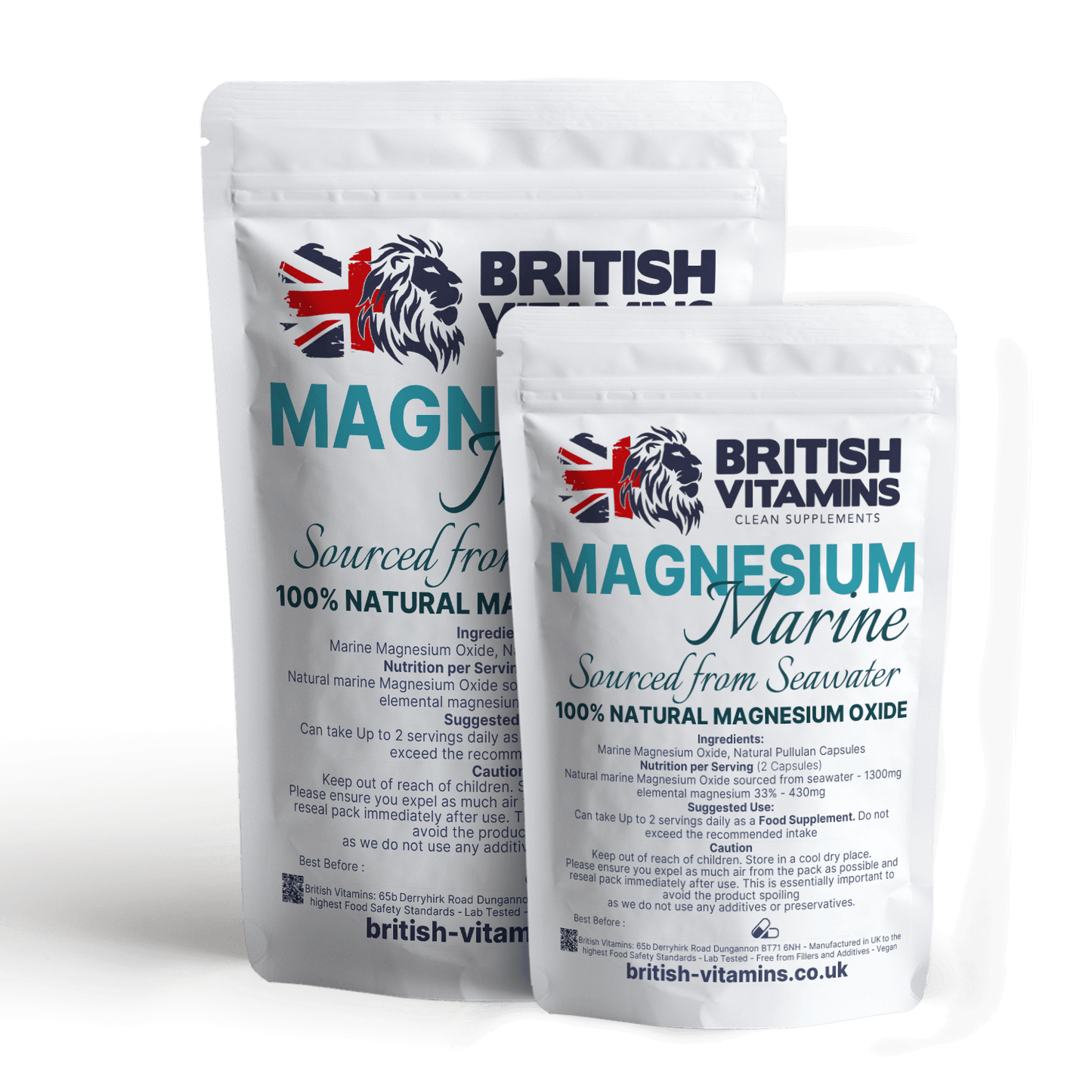 Magnesium Marine Natural Bio Active sourced from seawater Health & Beauty:Vitamins & Lifestyle Supplements:Vitamins & Minerals British Vitamins 5 Capsules ( Sample )  